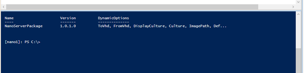 Install Nano Server 2016 PowerShell Package Provider Learn Azure 