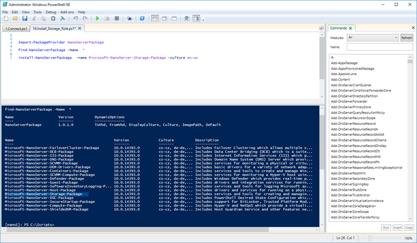 Install File Server Role On Windows Nano Server 2016 Learn Azure 