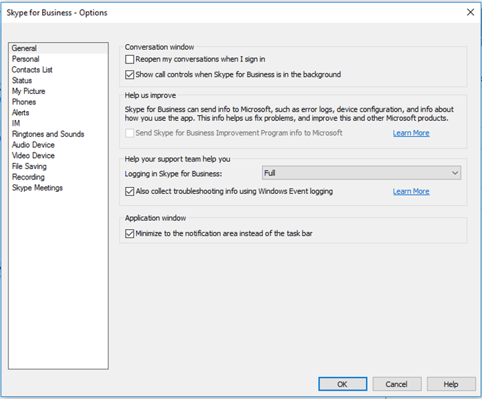 Enable Skype For Business 2016 Client Logging – Learn Azure and IaC