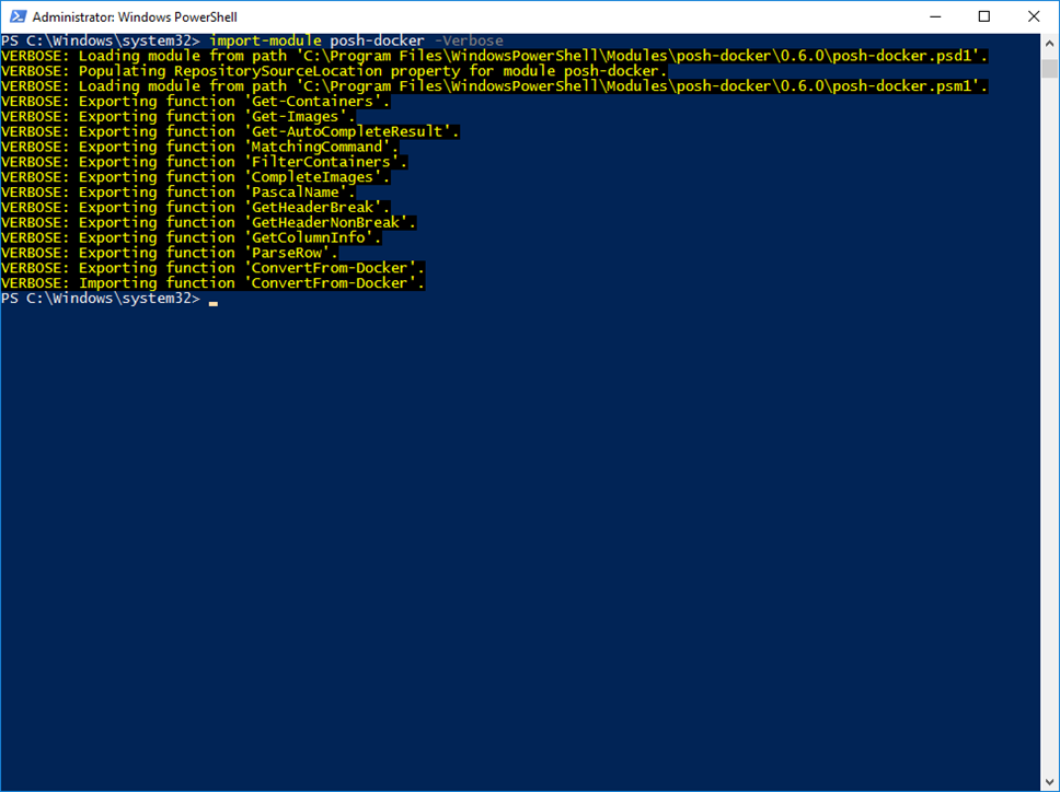 Docker Command Line Completion For The Windows Docker PowerShell Module Learn Azure And IaC